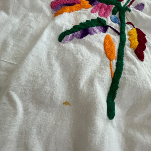Vintage Colorful Mexican Embroidered Dress - Picture 2 of 5